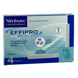 EFFIPRO 50 mg Lösung z.Auftropfen f.Katzen, 4 St