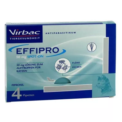 EFFIPRO 50 mg Lösung z.Auftropfen f.Katzen, 4 St
