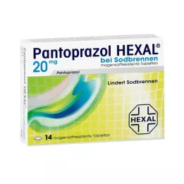 Pantoprazol Hexal b.Sodbrennen magensaftresistent Tabletten, 14 St