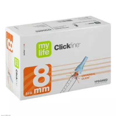 MYLIFE Clickfine Pen-Nadeln 8 mm, 100 St