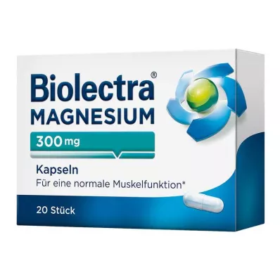 BIOLECTRA Magnesium 300 mg Kapseln, 20 St