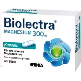 BIOLECTRA Magnesium 300 mg Kapseln, 40 St