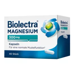 BIOLECTRA Magnesium 300 mg Kapseln, 40 St