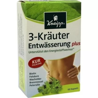 KNEIPP 3-Kräuter Entwässerung Kapseln, 60 St