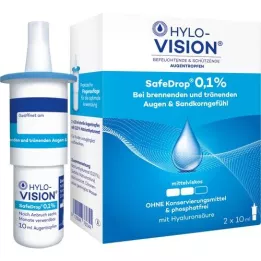 HYLO-VISION SafeDrop 0,1% Augentropfen, 2X10 ml