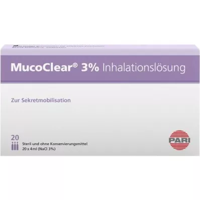 MUCOCLEAR 3% NaCl Inhalationslösung, 20X4 ml