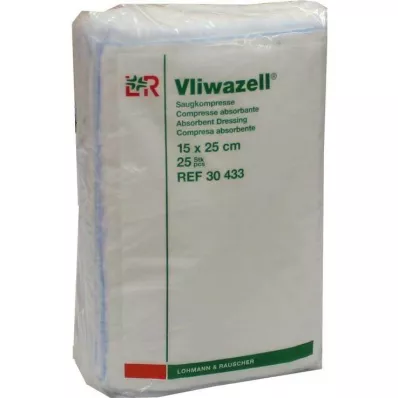 VLIWAZELL Saugkompressen unsteril 15x25 cm, 25 St