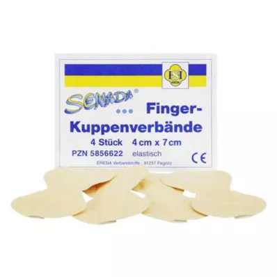 SENADA Fingerkuppenverband 4x7 cm, 4 St