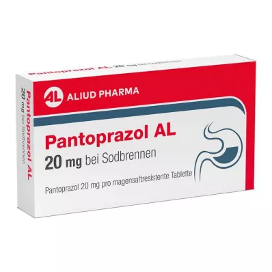 PANTOPRAZOL AL 20 mg bei Sodbr.magensaftres.Tabl., 14 St