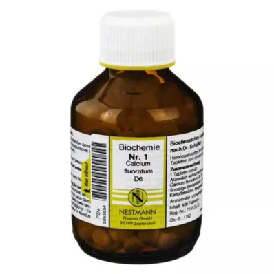 BIOCHEMIE 1 Calcium fluoratum D 6 Tabletten, 400 St