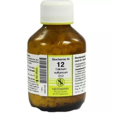 BIOCHEMIE 12 Calcium sulfuricum D 12 Tabletten, 400 St