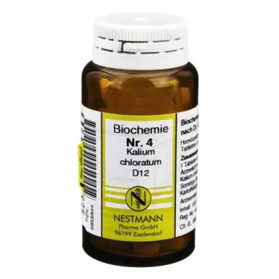 BIOCHEMIE 4 Kalium chloratum D 12 Tabletten, 100 St