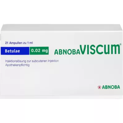 ABNOBAVISCUM Betulae 0,02 mg Ampullen, 21 St