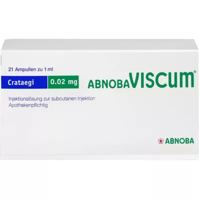 ABNOBAVISCUM Crataegi 0,02 mg Ampullen, 21 St