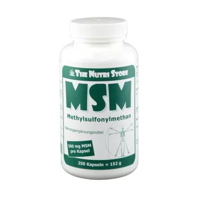 MSM 500 mg Methylsulfonylmethan Kapseln, 250 St