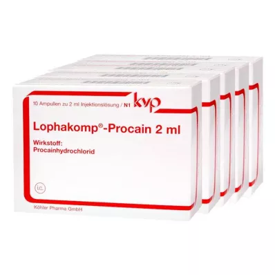 LOPHAKOMP Procain 2 ml Injektionslösung, 50X2 ml