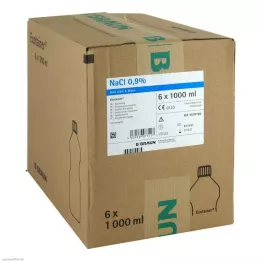 KOCHSALZLÖSUNG 0,9% B.Braun Spüllsg.Ecotainer, 6X1000 ml