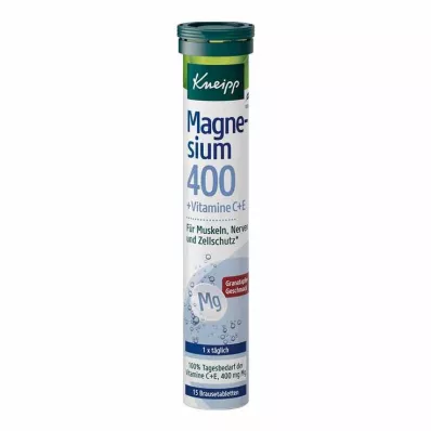 KNEIPP Magnesium 400+C+E Brausetabletten, 15 St