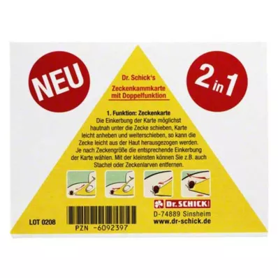 ZECKENKAMMKARTE, 1 St