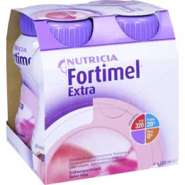 FORTIMEL Extra Erdbeergeschmack, 4X200 ml