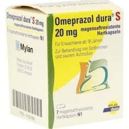 OMEPRAZOL dura S 20 mg magensaftresist.Hartkapseln, 7 St