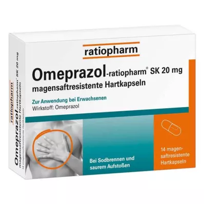 OMEPRAZOL-ratiopharm SK 20 mg magensaftr.Hartkaps., 14 St OMEPRAZOL-ratiopharm SK 20 mg magensaftr.Hartkaps., 14 St