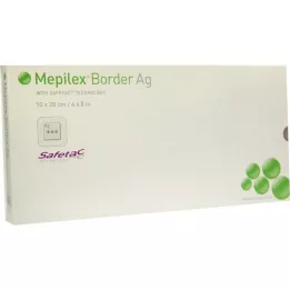 MEPILEX Border Ag Schaumverb.10x20 cm steril, 5 St