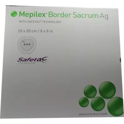 MEPILEX Border Sacrum Ag Schaumverb.20x20 cm ster., 5 St