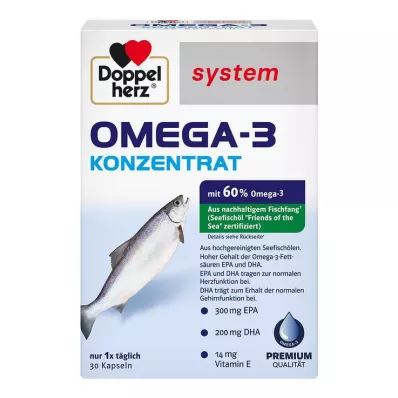 DOPPELHERZ Omega-3 Konzentrat system Kapseln, 30 St DOPPELHERZ Omega-3 Konzentrat system Kapseln, 30 St
