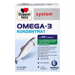 DOPPELHERZ Omega-3 Konzentrat system Kapseln, 60 St
