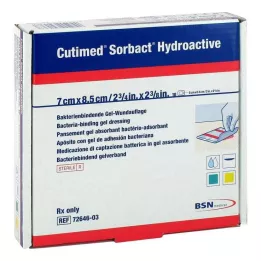 CUTIMED Sorbact Hydroactive Kompressen 7x8,5 cm, 10 St