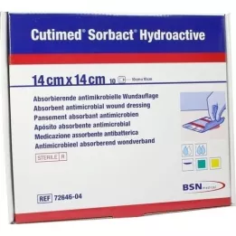 CUTIMED Sorbact Hydroactive Kompressen 14x14 cm, 10 St