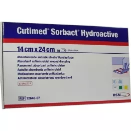 CUTIMED Sorbact Hydroactive Kompressen 14x24 cm, 10 St