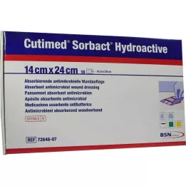 CUTIMED Sorbact Hydroactive Kompressen 14x24 cm, 10 St