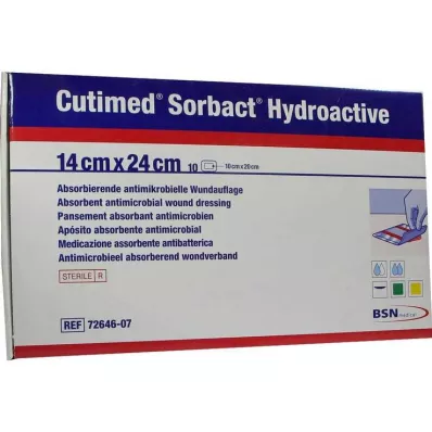 CUTIMED Sorbact Hydroactive Kompressen 14x24 cm, 10 St