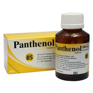 PANTHENOL 100 mg Jenapharm Tabletten, 100 St