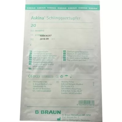 ASKINA Schlinggazetupfer pflaumengr.steril, 20 St