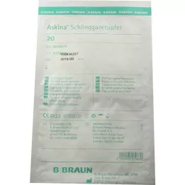 ASKINA Schlinggazetupfer pflaumengr.steril, 20 St