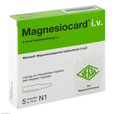 MAGNESIOCARD i.v. Injektionslösung, 5X10 ml