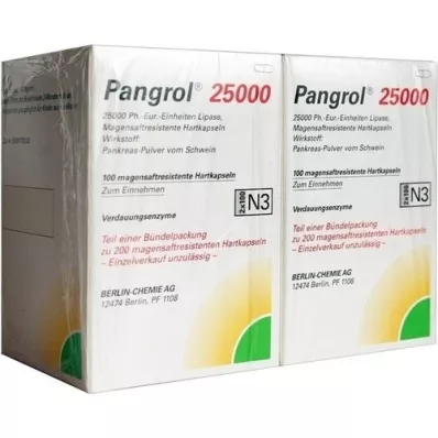 PANGROL 25.000 Hartkps.m.magensaftr.überz.Pell., 200 St