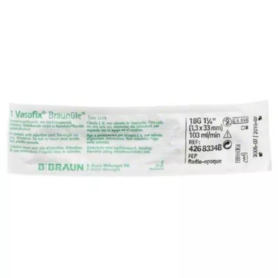 VASOFIX Braunüle 18 G 33 mm grün/weiß, 1 St