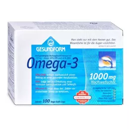 GESUNDFORM Omega-3 1.000 mg Vega Soft Kapseln, 100 St