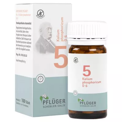 BIOCHEMIE Pflüger 5 Kalium phosphoricum D 6 Tabl., 100 St BIOCHEMIE Pflüger 5 Kalium phosphoricum D 6 Tabl., 100 St