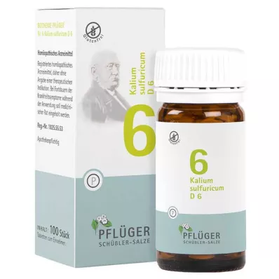 BIOCHEMIE Pflüger 6 Kalium sulfuricum D 6 Tabl., 100 St
