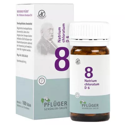 BIOCHEMIE Pflüger 8 Natrium chloratum D 6 Tabl., 100 St BIOCHEMIE Pflüger 8 Natrium chloratum D 6 Tabl., 100 St