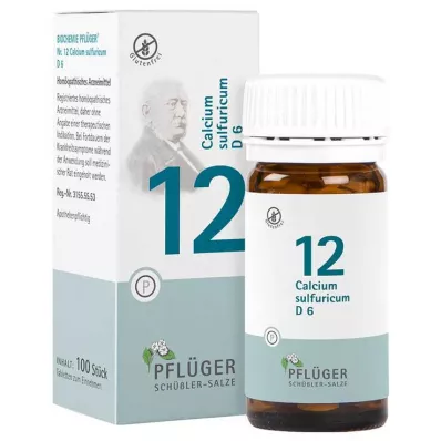BIOCHEMIE Pflüger 12 Calcium sulfuricum D 6 Tabl., 100 St