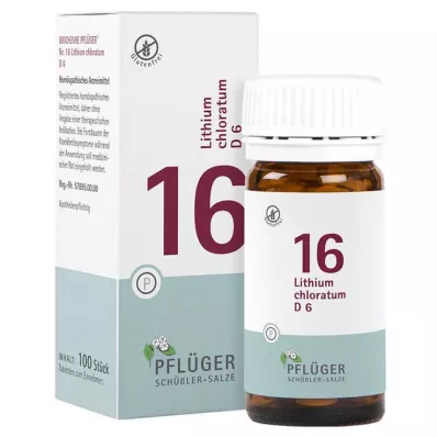 BIOCHEMIE Pflüger 16 Lithium chloratum D 6 Tabl., 100 St BIOCHEMIE Pflüger 16 Lithium chloratum D 6 Tabl., 100 St
