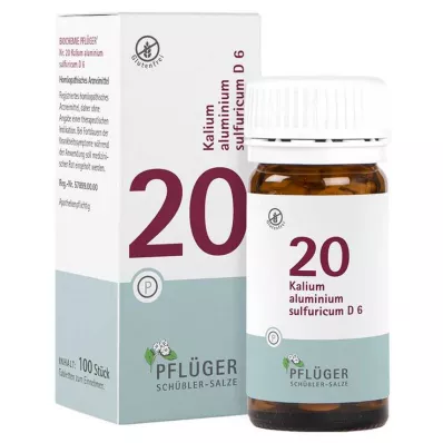 BIOCHEMIE Pflüger 20 Kalium alumin.sulfur.D 6 Tab., 100 St