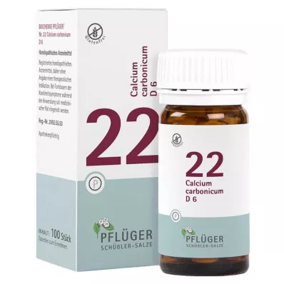 BIOCHEMIE Pflüger 22 Calcium carbonicum D 6 Tabl., 100 St BIOCHEMIE Pflüger 22 Calcium carbonicum D 6 Tabl., 100 St