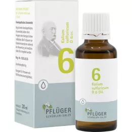 BIOCHEMIE Pflüger 6 Kalium sulfuricum D 6 Tropfen, 30 ml